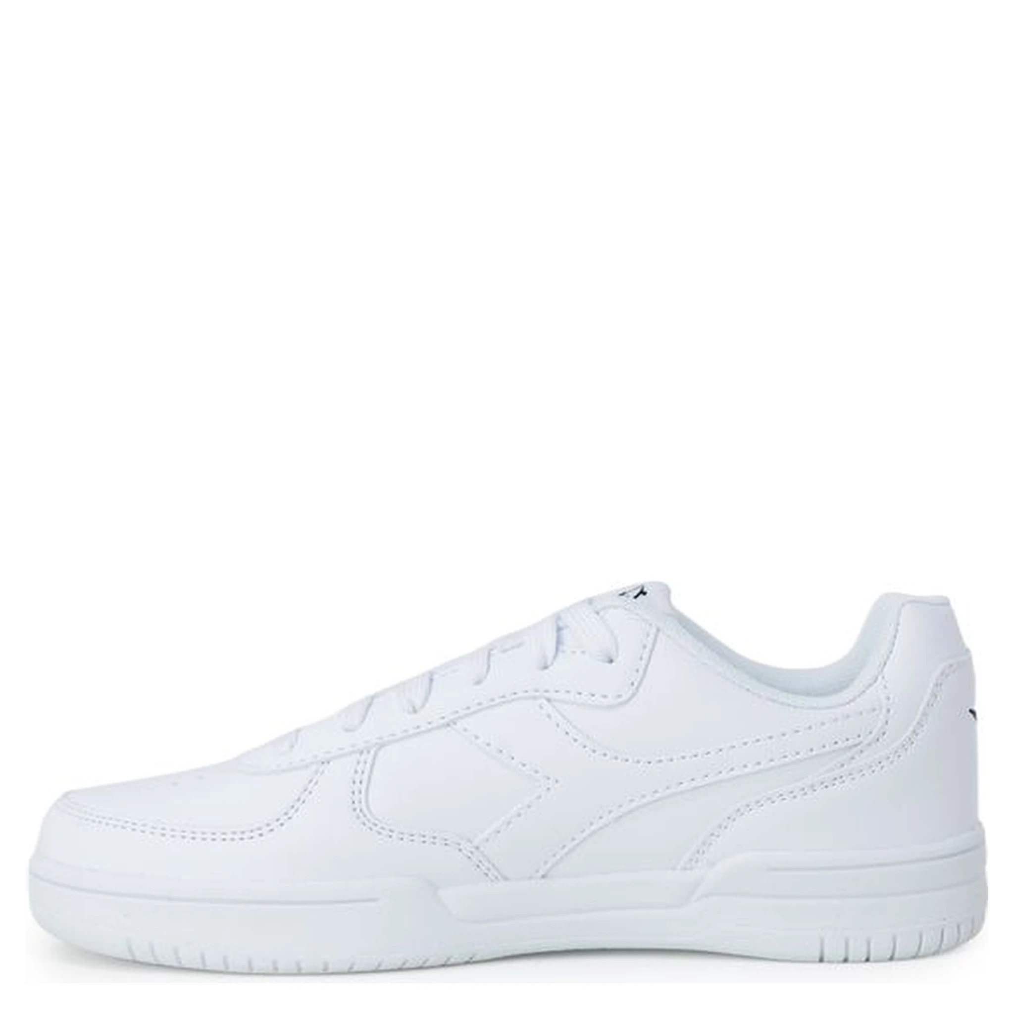 White Artificial Leather Low Top Sneakers
