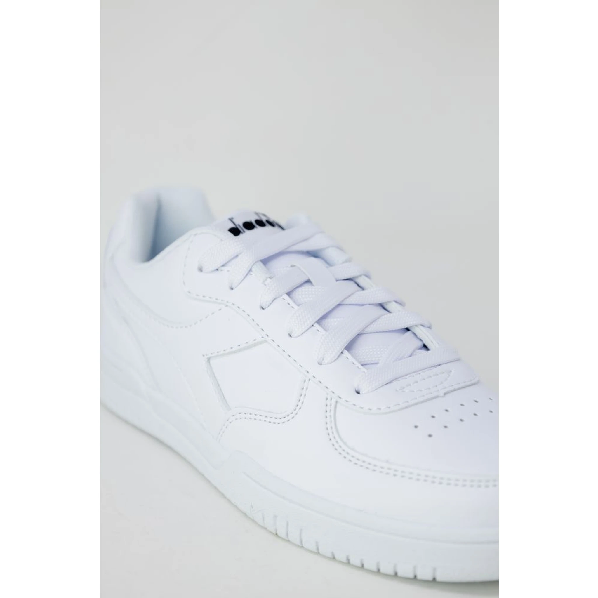 White Artificial Leather Low Top Sneakers