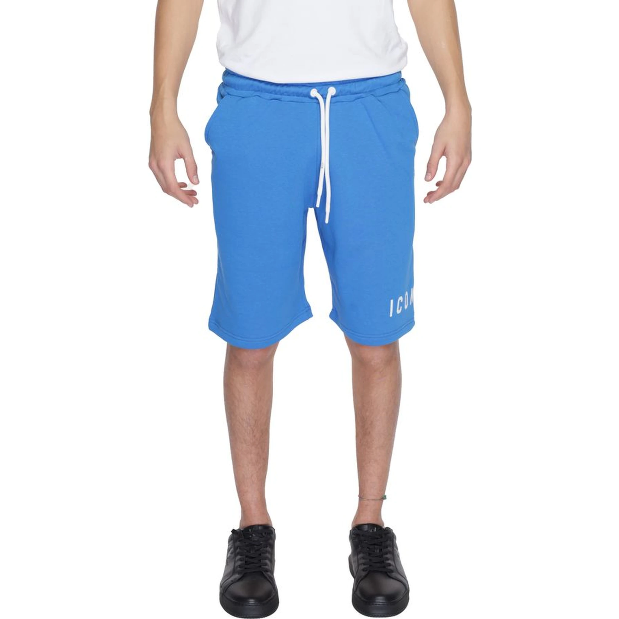 Blue Cotton Bermuda Shorts