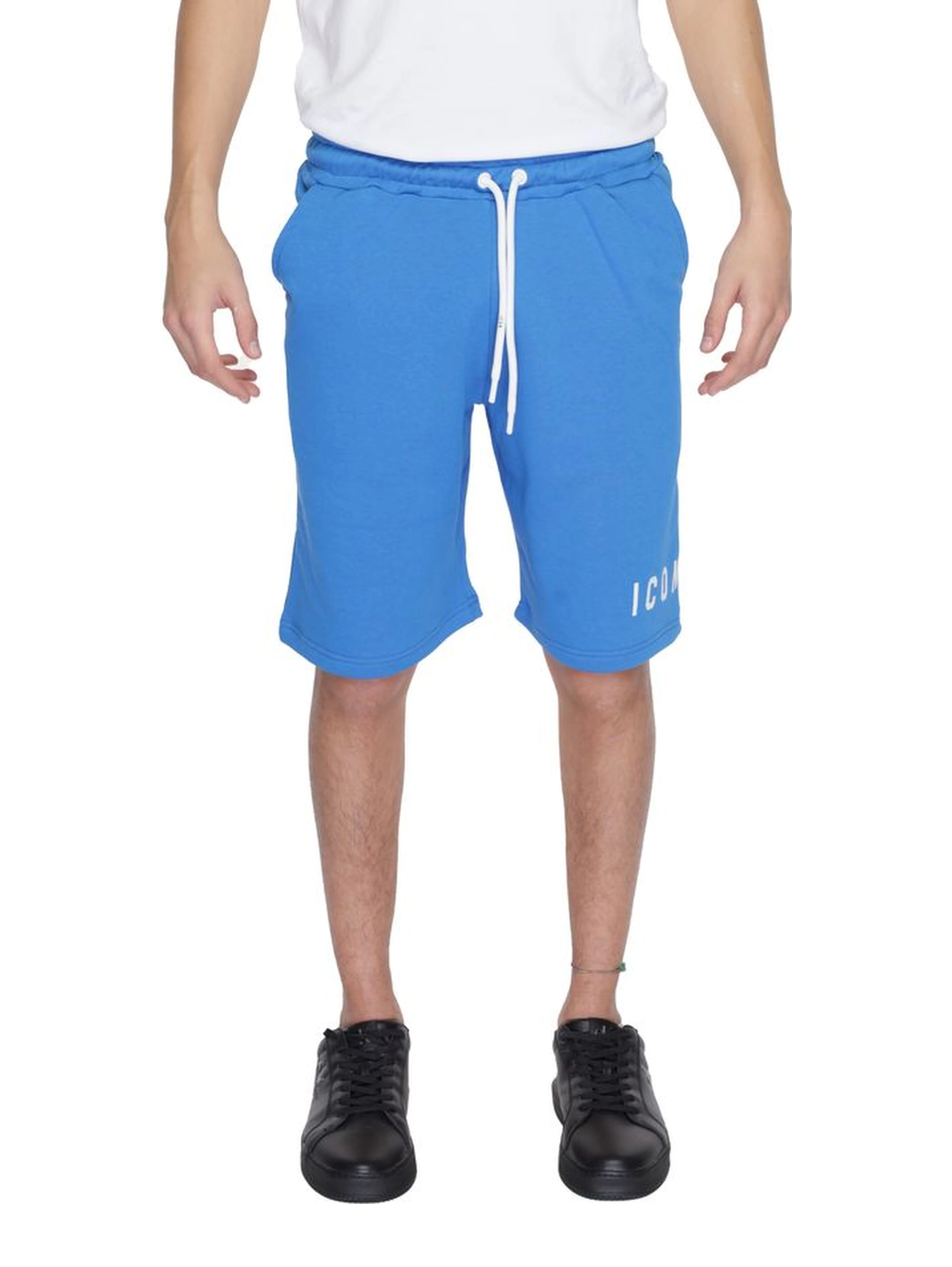 Blue Cotton Bermuda Shorts