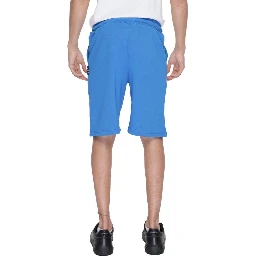 Blue Cotton Bermuda Shorts