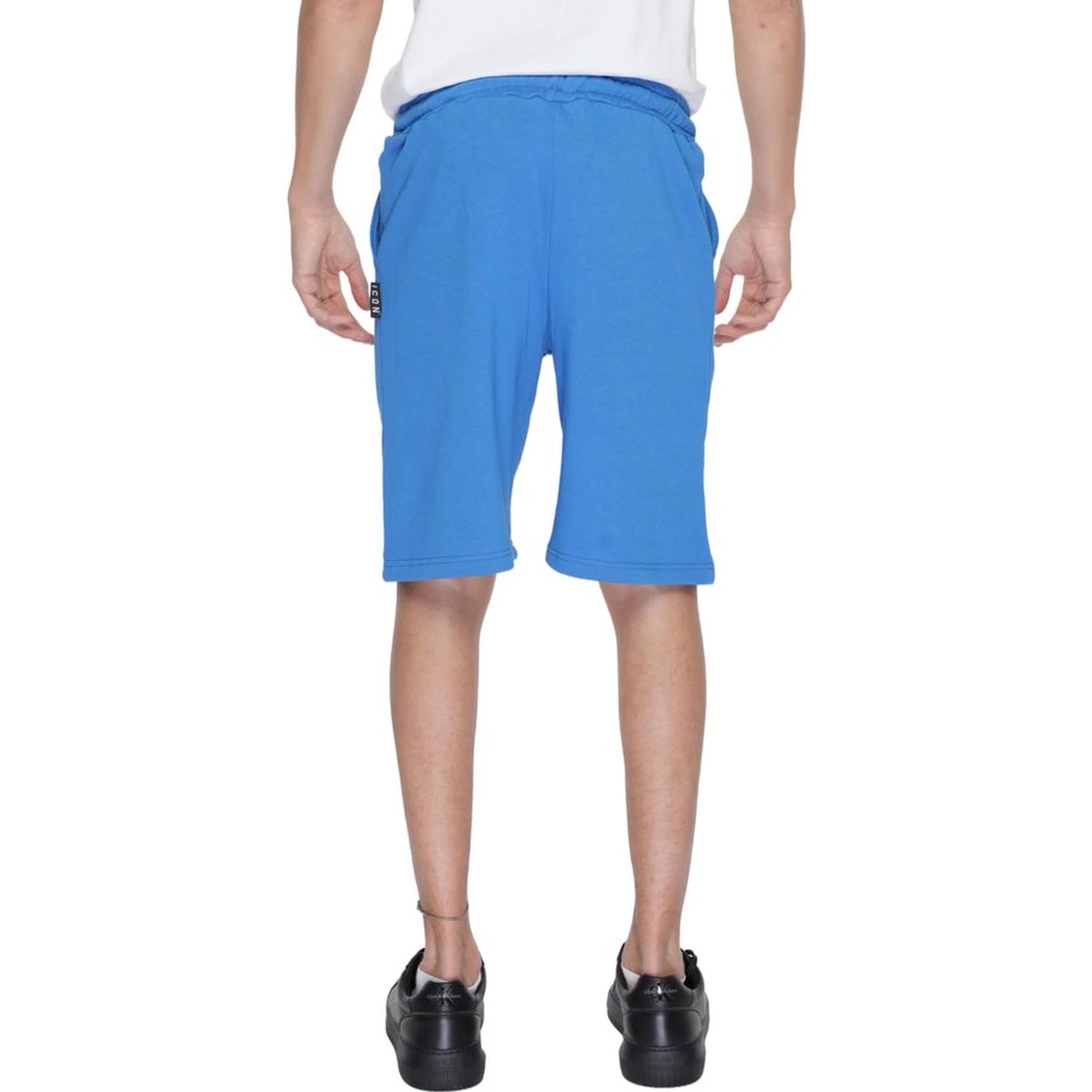 Blue Cotton Bermuda Shorts
