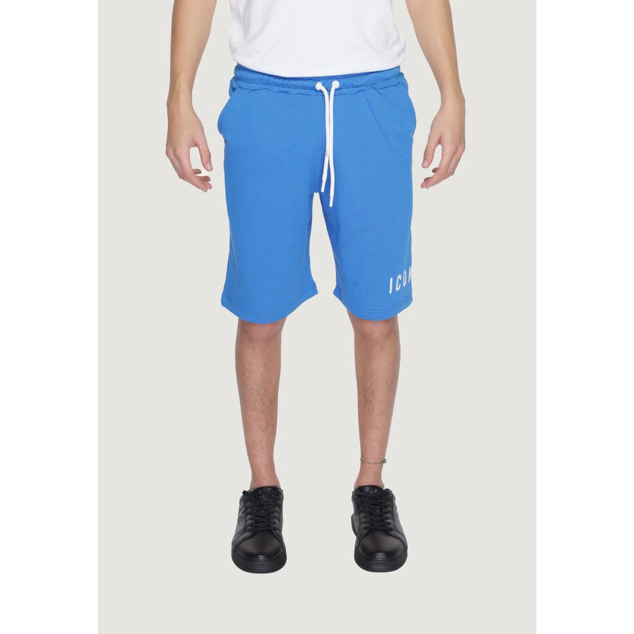 Blue Cotton Bermuda Shorts