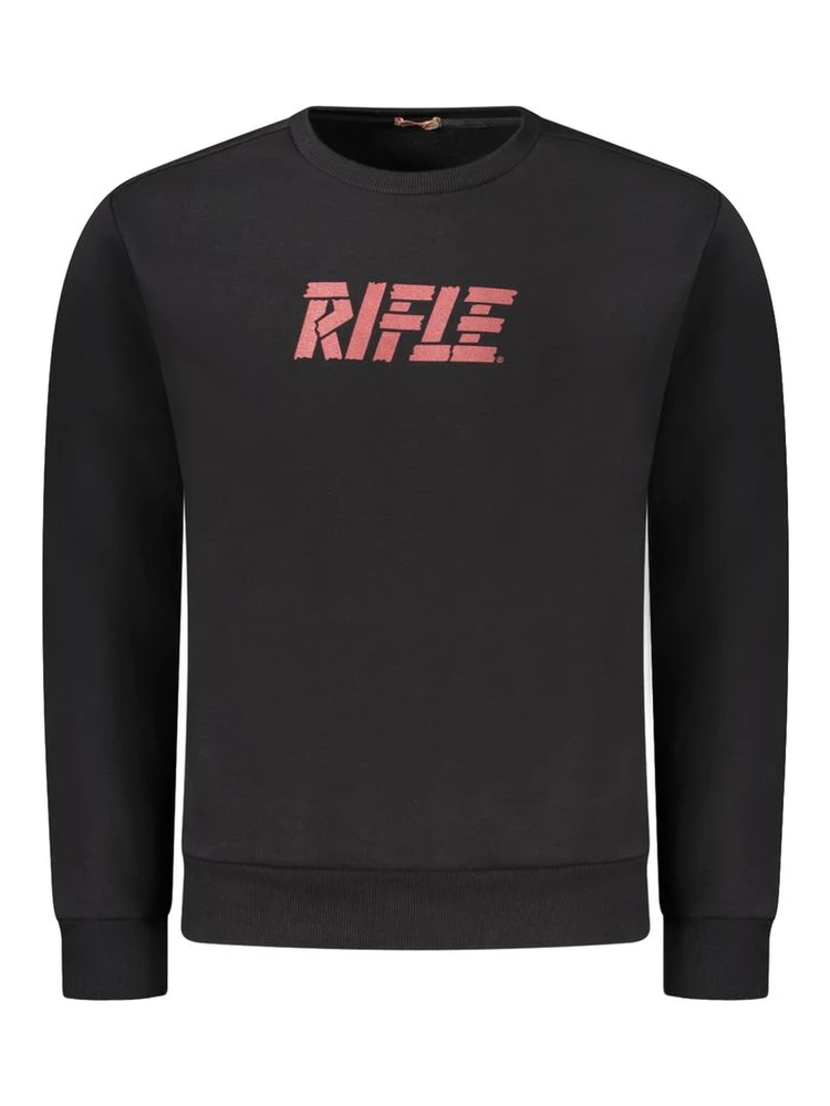 Black Cotton Sweatshirt