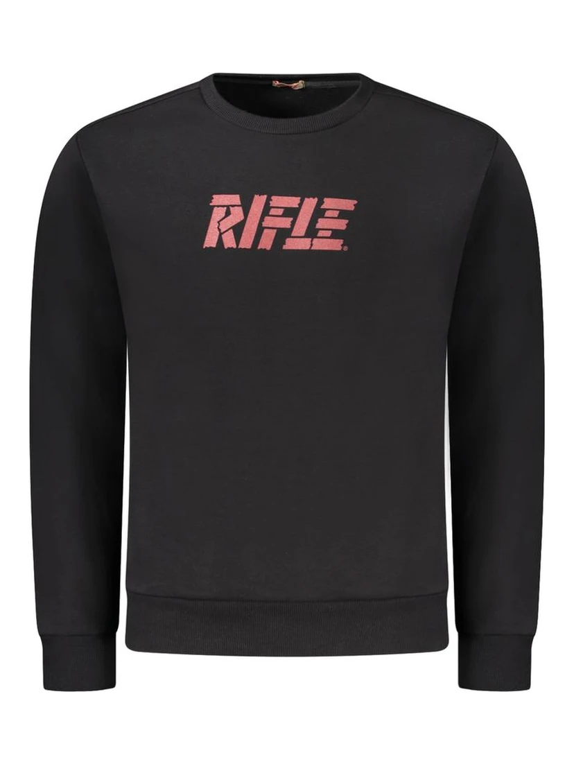 Black Cotton Sweatshirt