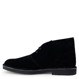 Black Leather Lace-Up Boots