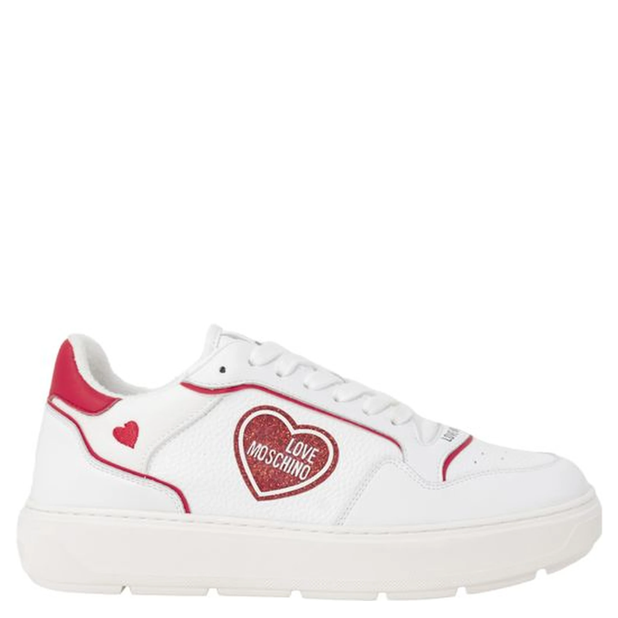 Red Polyethylene Low Top Sneakers