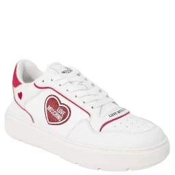 Red Polyethylene Low Top Sneakers