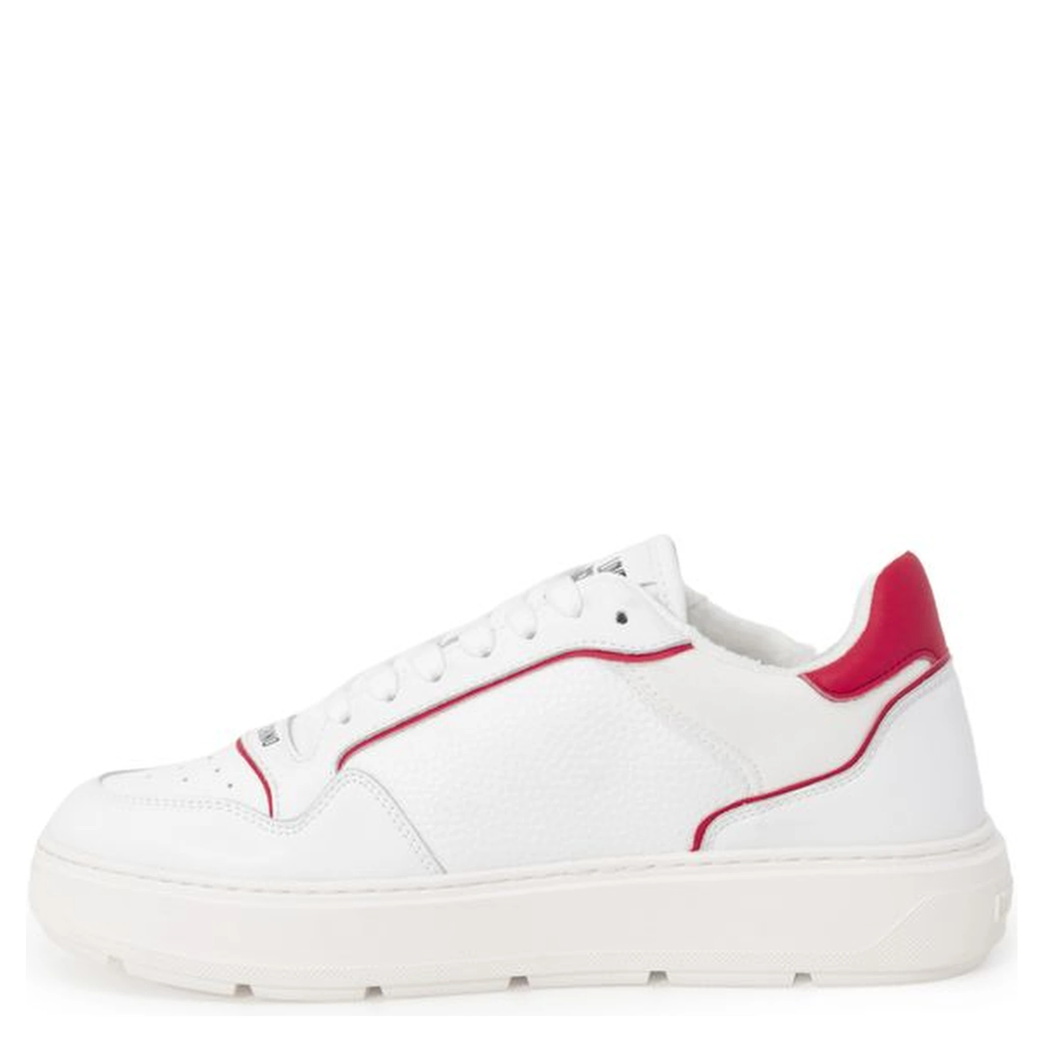 Red Polyethylene Low Top Sneakers