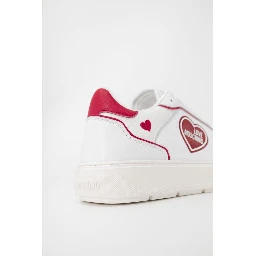 Red Polyethylene Low Top Sneakers
