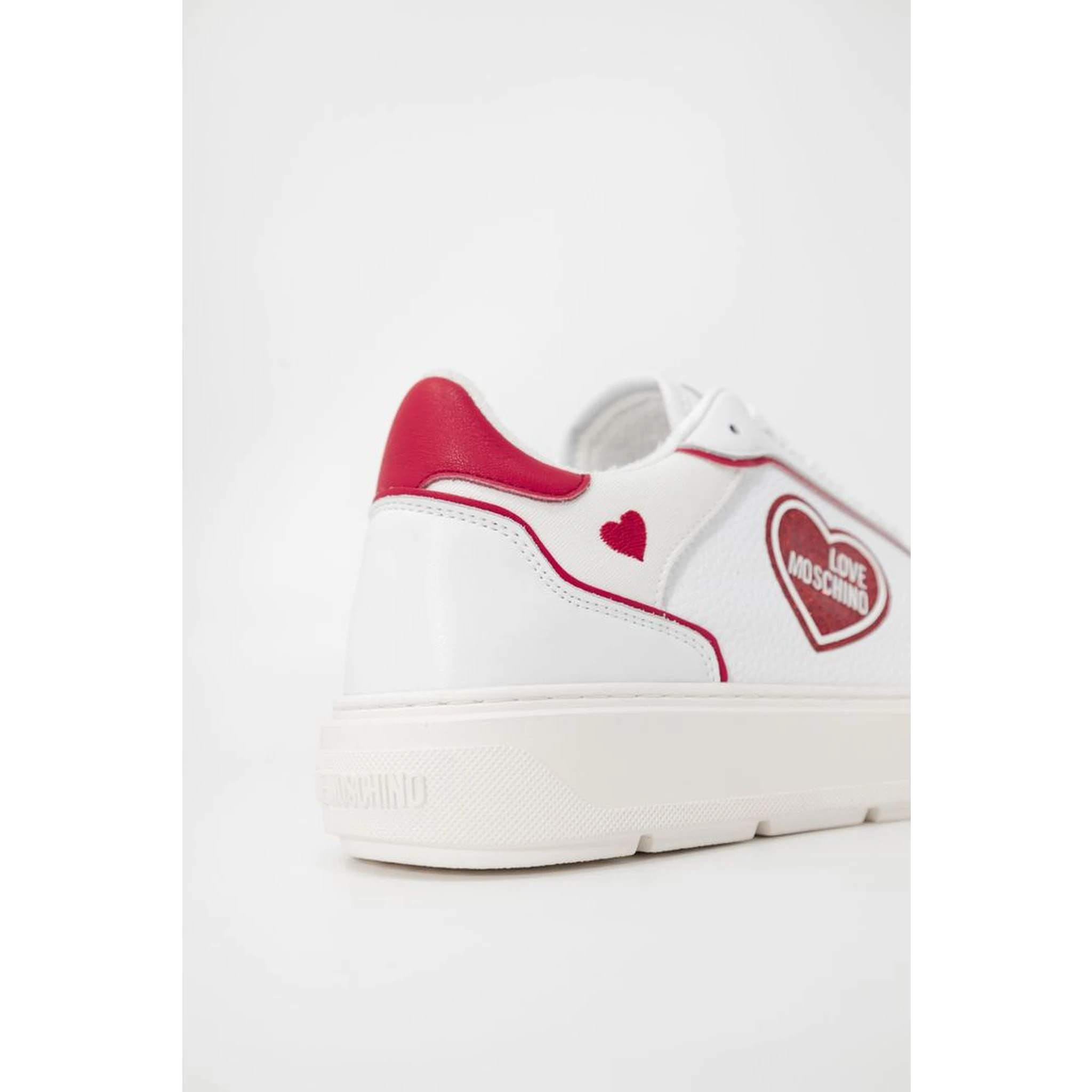 Red Polyethylene Low Top Sneakers