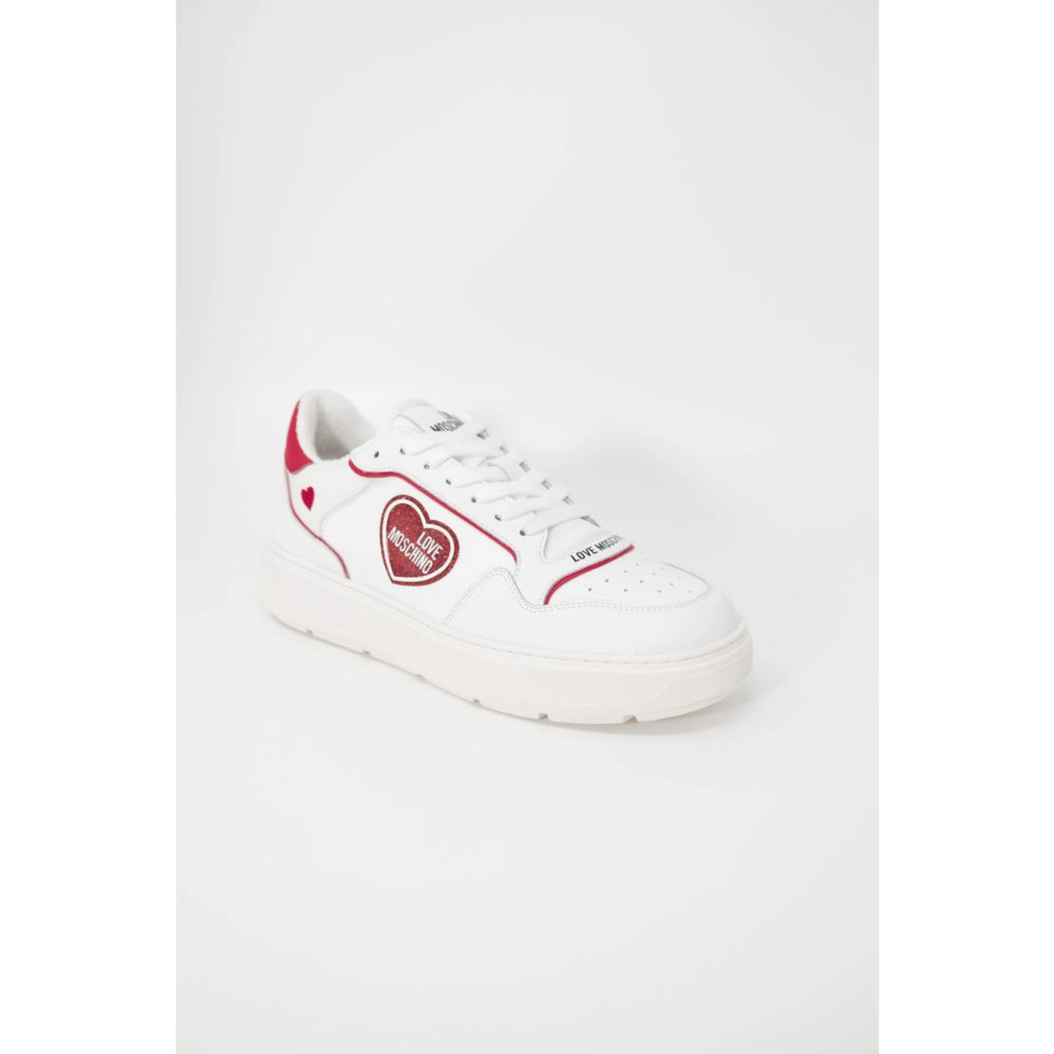 Red Polyethylene Low Top Sneakers