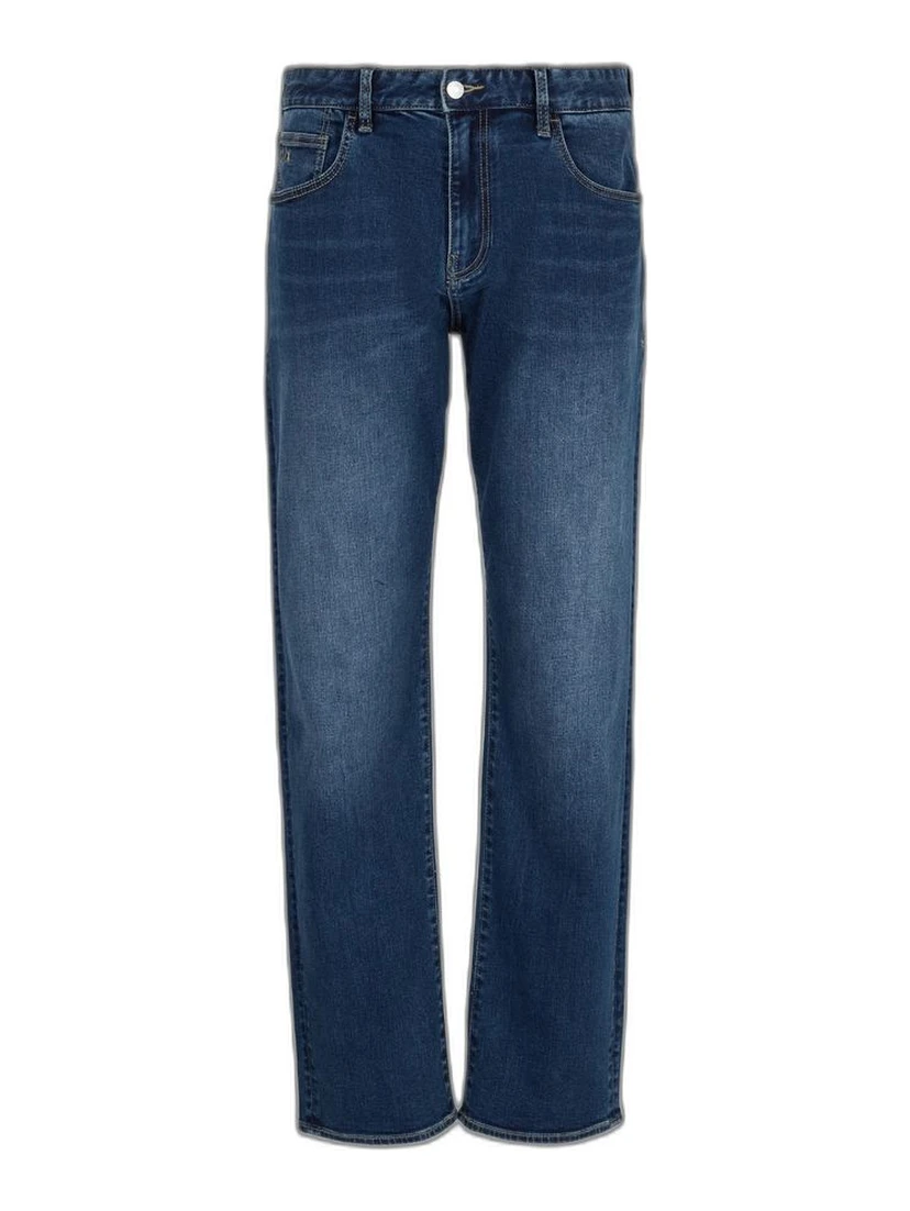 Blue Cotton Skinny Jeans