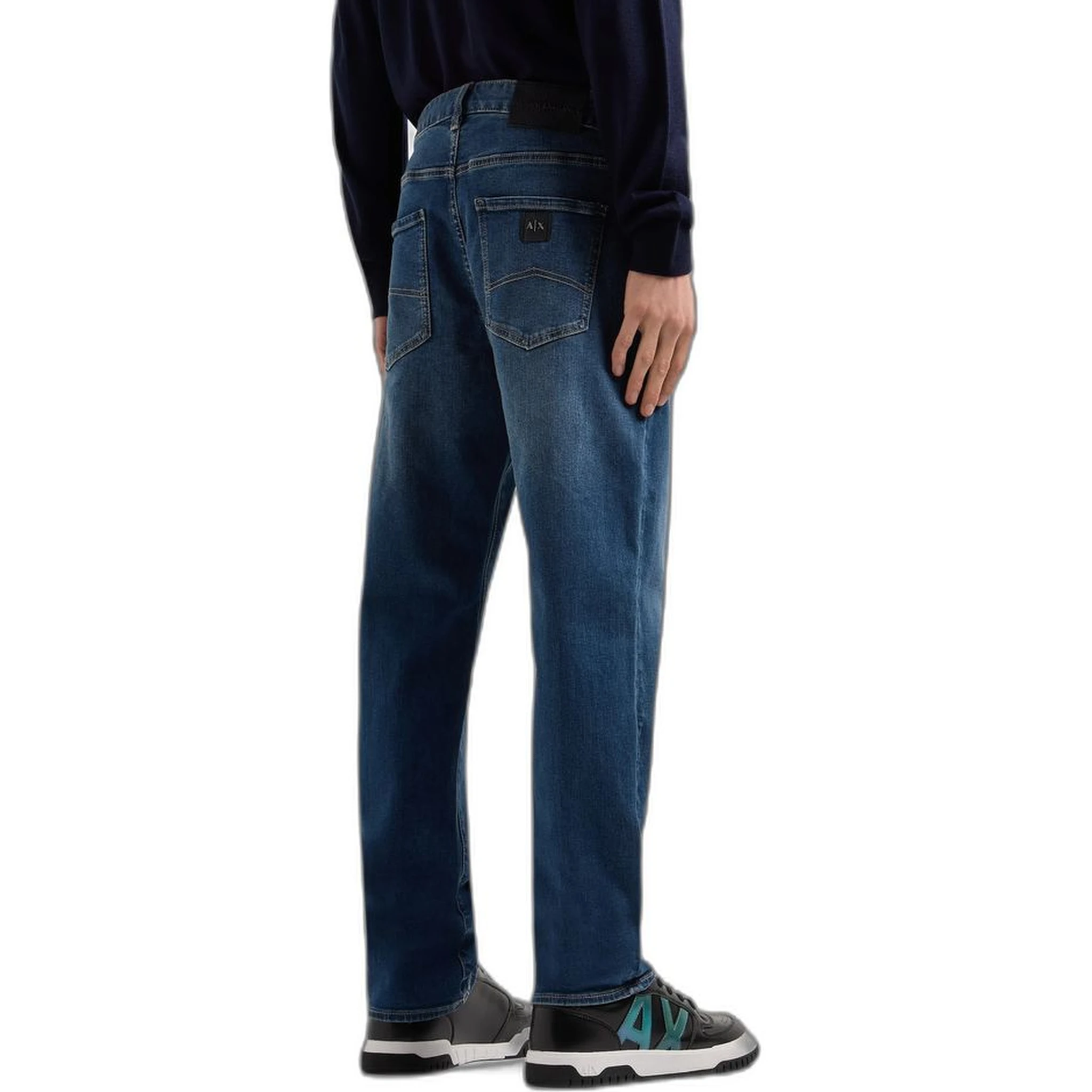 Blue Cotton Skinny Jeans