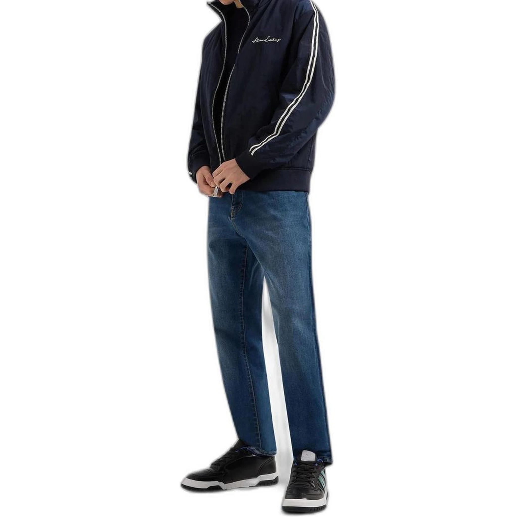 Blue Cotton Skinny Jeans