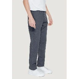 Black Cotton Casual Pants