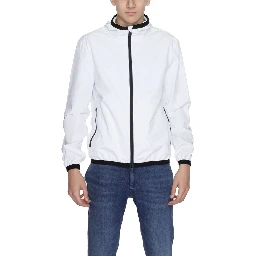 White Polyester Shell Jacket