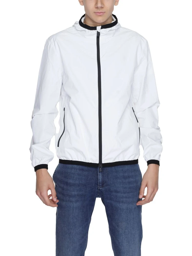 White Polyester Shell Jacket