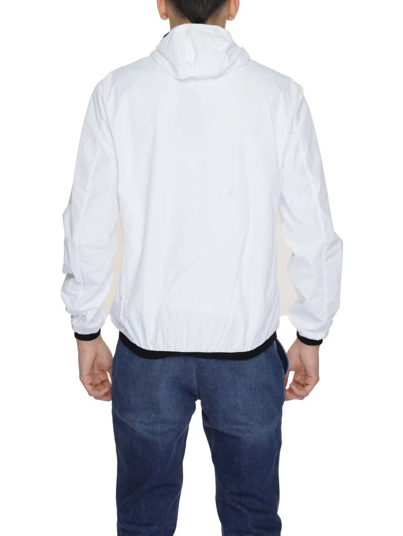 White Polyester Shell Jacket