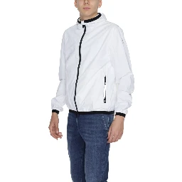 White Polyester Shell Jacket