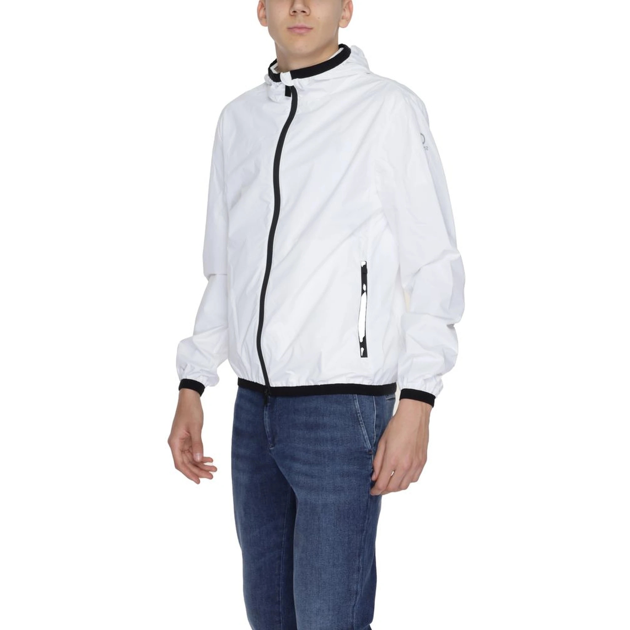 White Polyester Shell Jacket