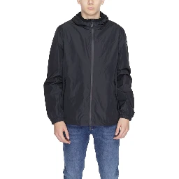 Black Polyester Shell Jacket