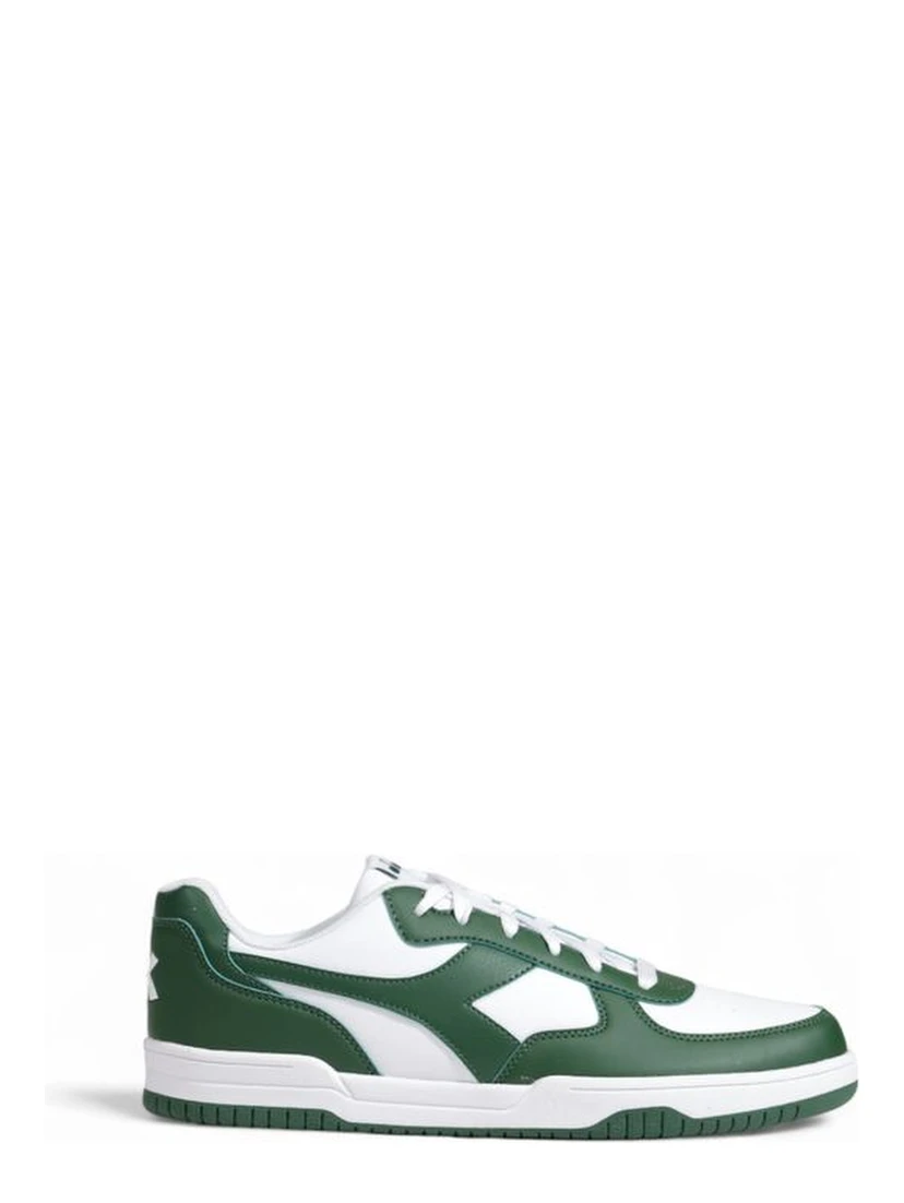 Green Artificial Leather Low Top Sneakers