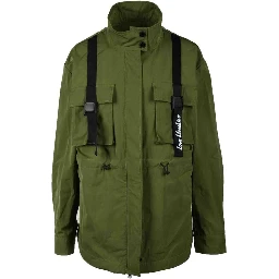Green Polyester Parka