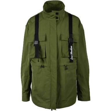 Green Polyester Parka