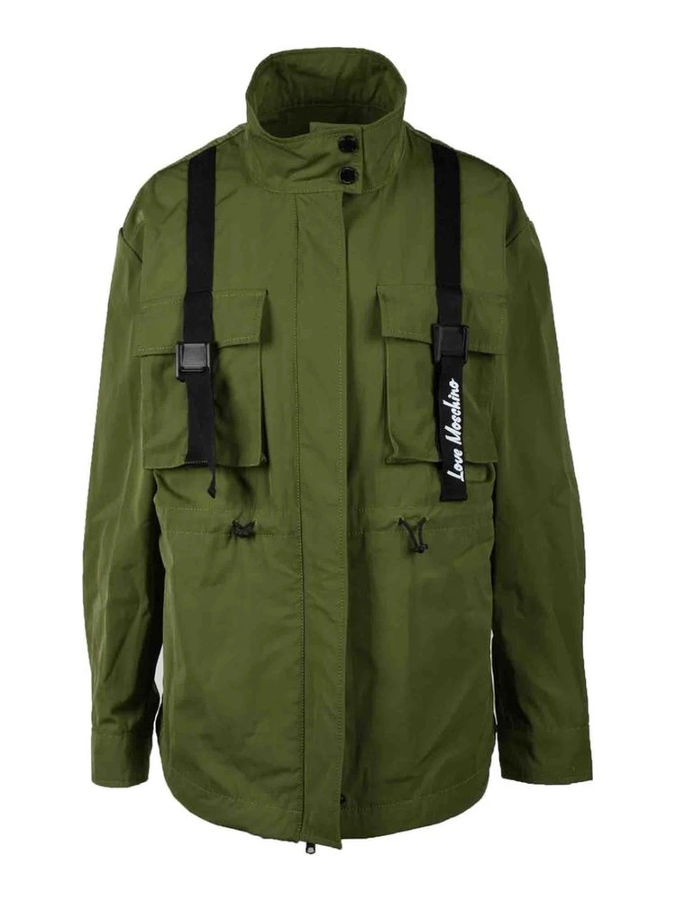 Green Polyester Parka