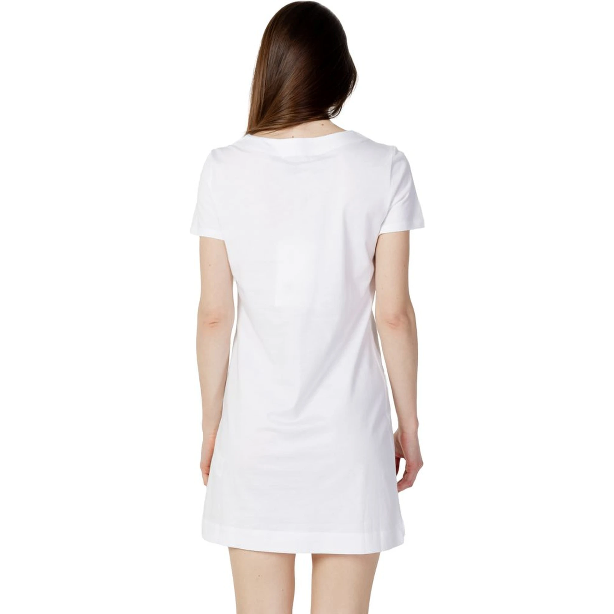 White Cotton Short Dress