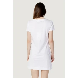 White Cotton Short Dress