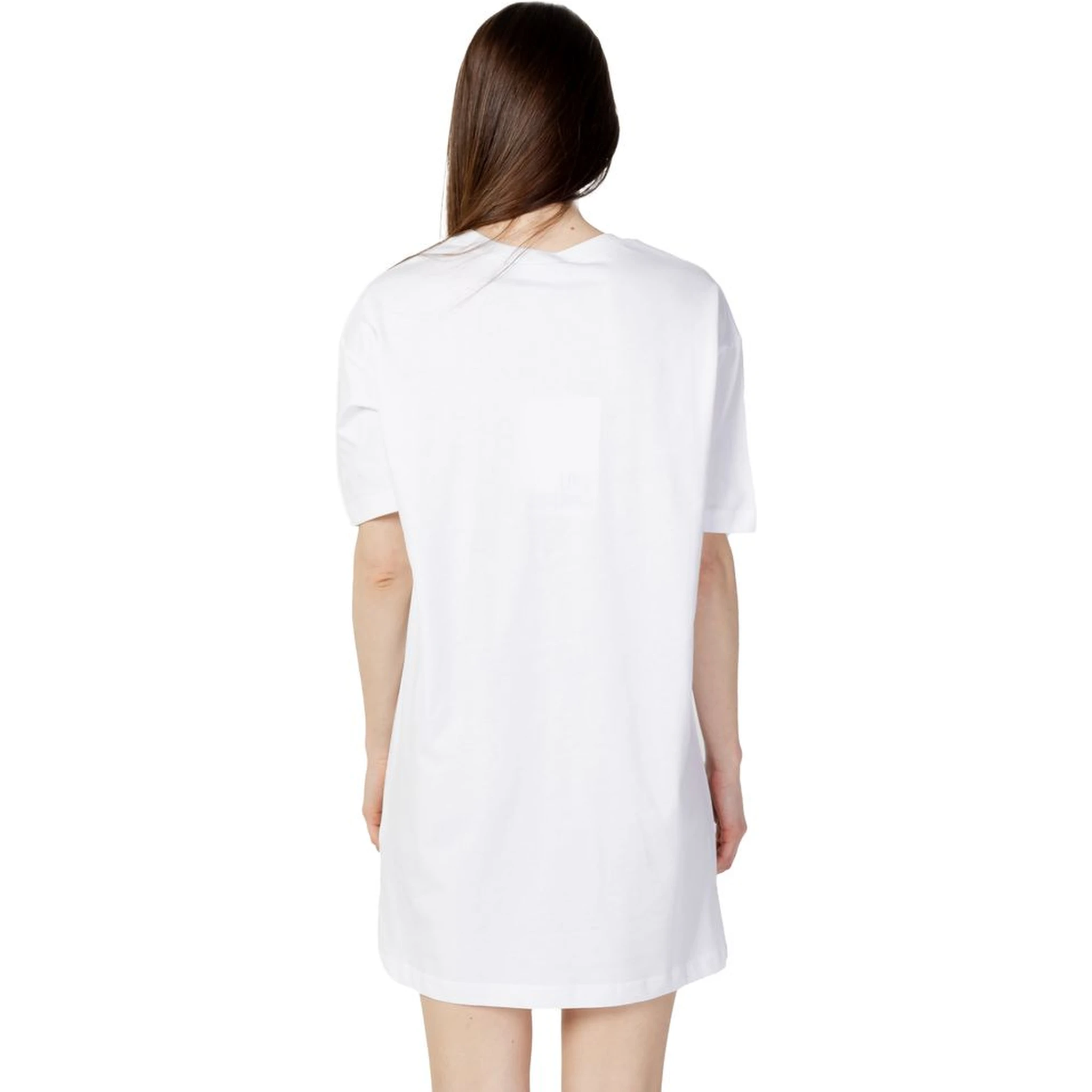 White Cotton Short Dress