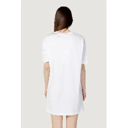 White Cotton Short Dress