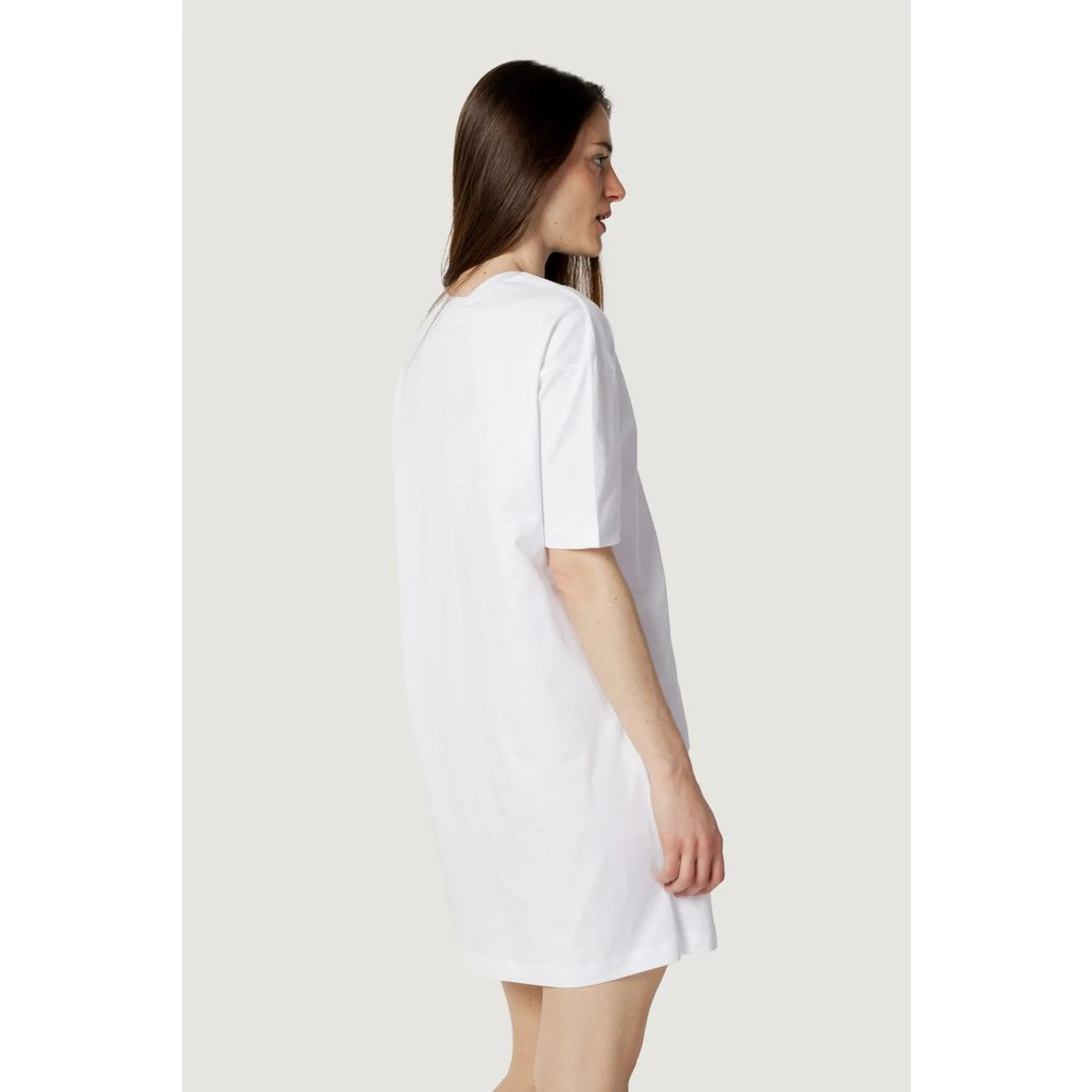 White Cotton Short Dress