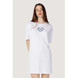 White Cotton Short Dress