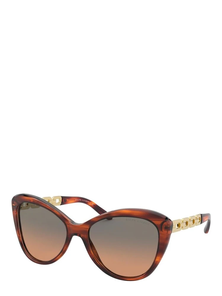 Brown Metal Sunglasses