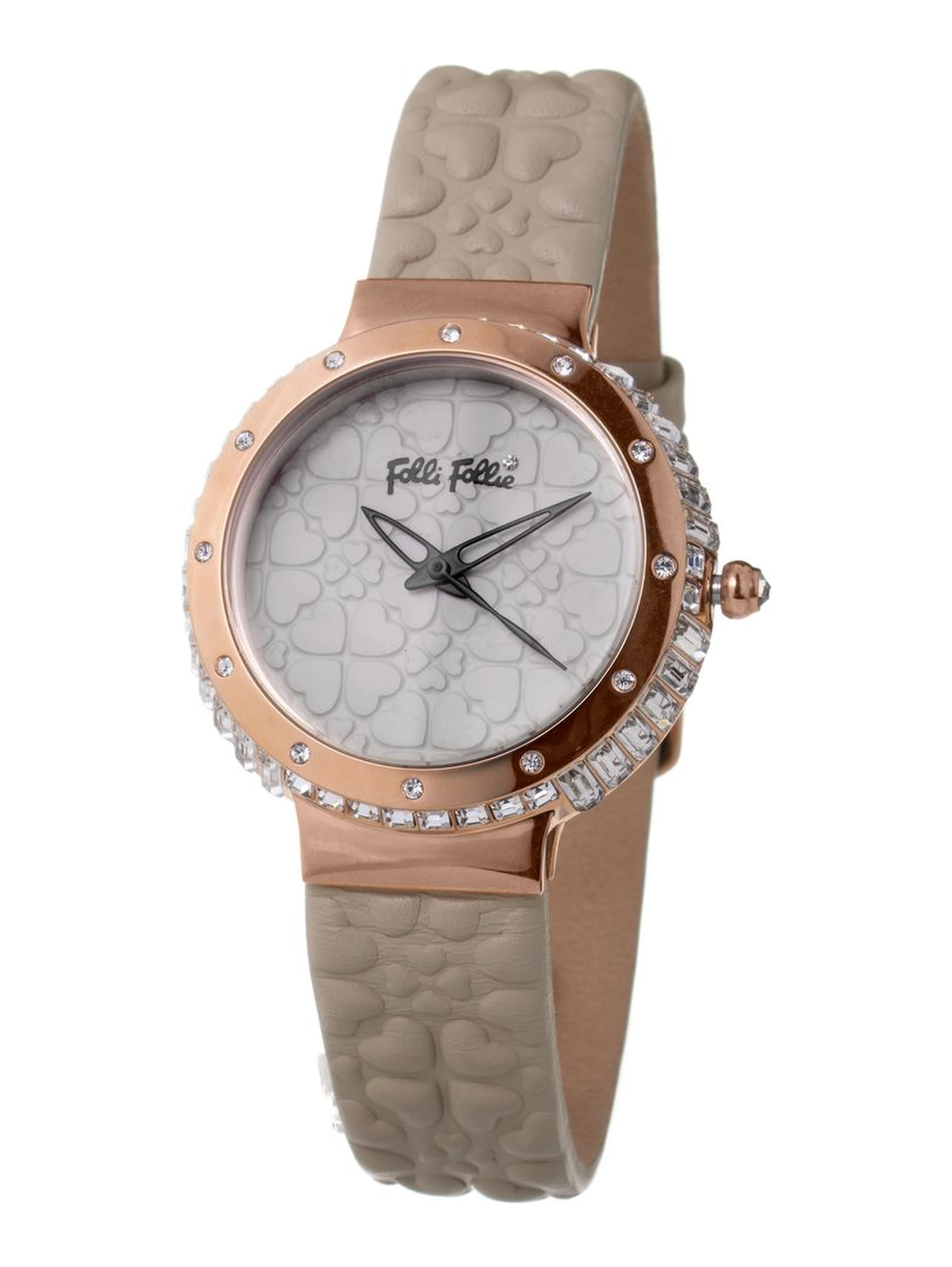 Gray Leather Dress Watch