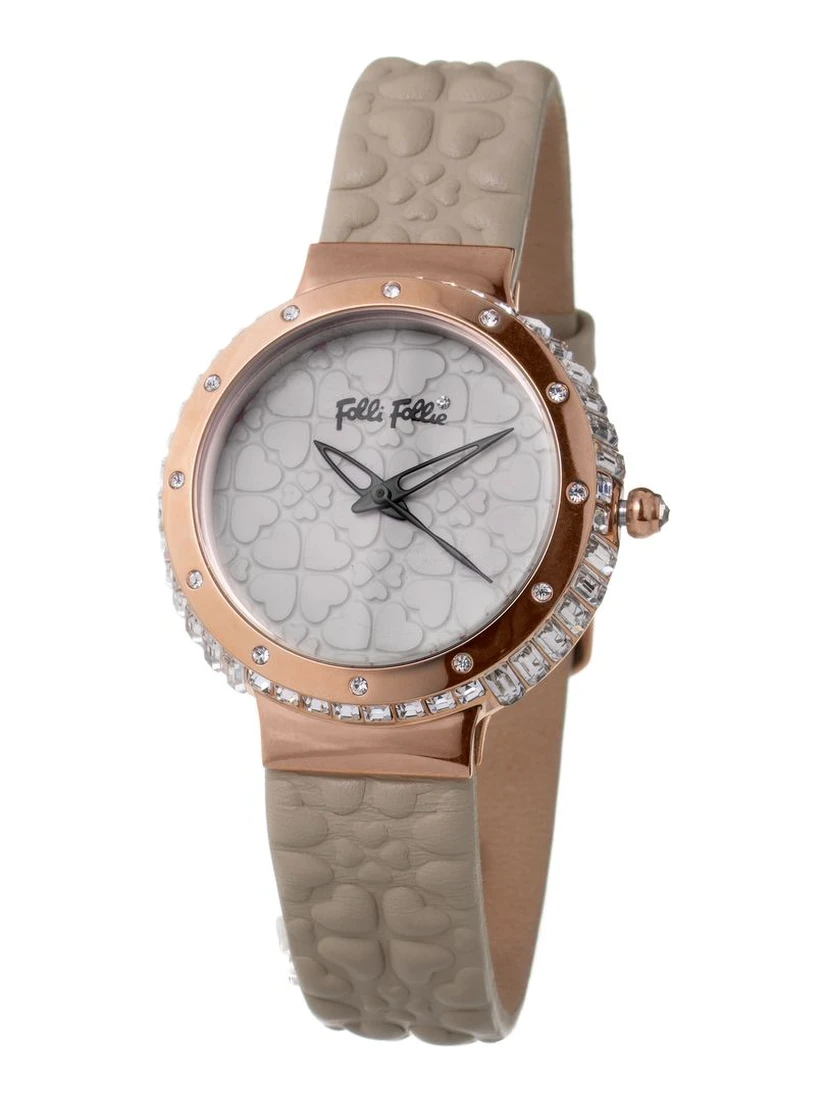 Gray Leather Dress Watch