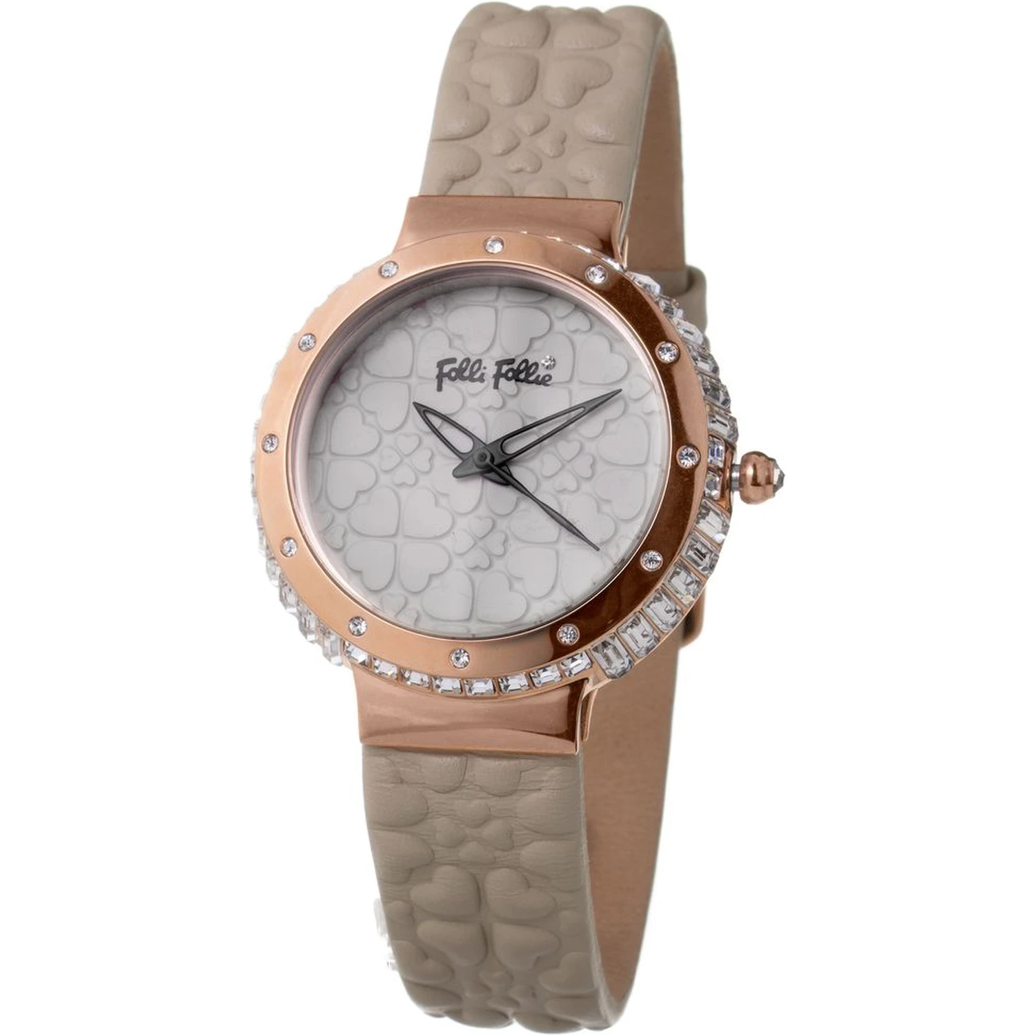 Gray Leather Dress Watch