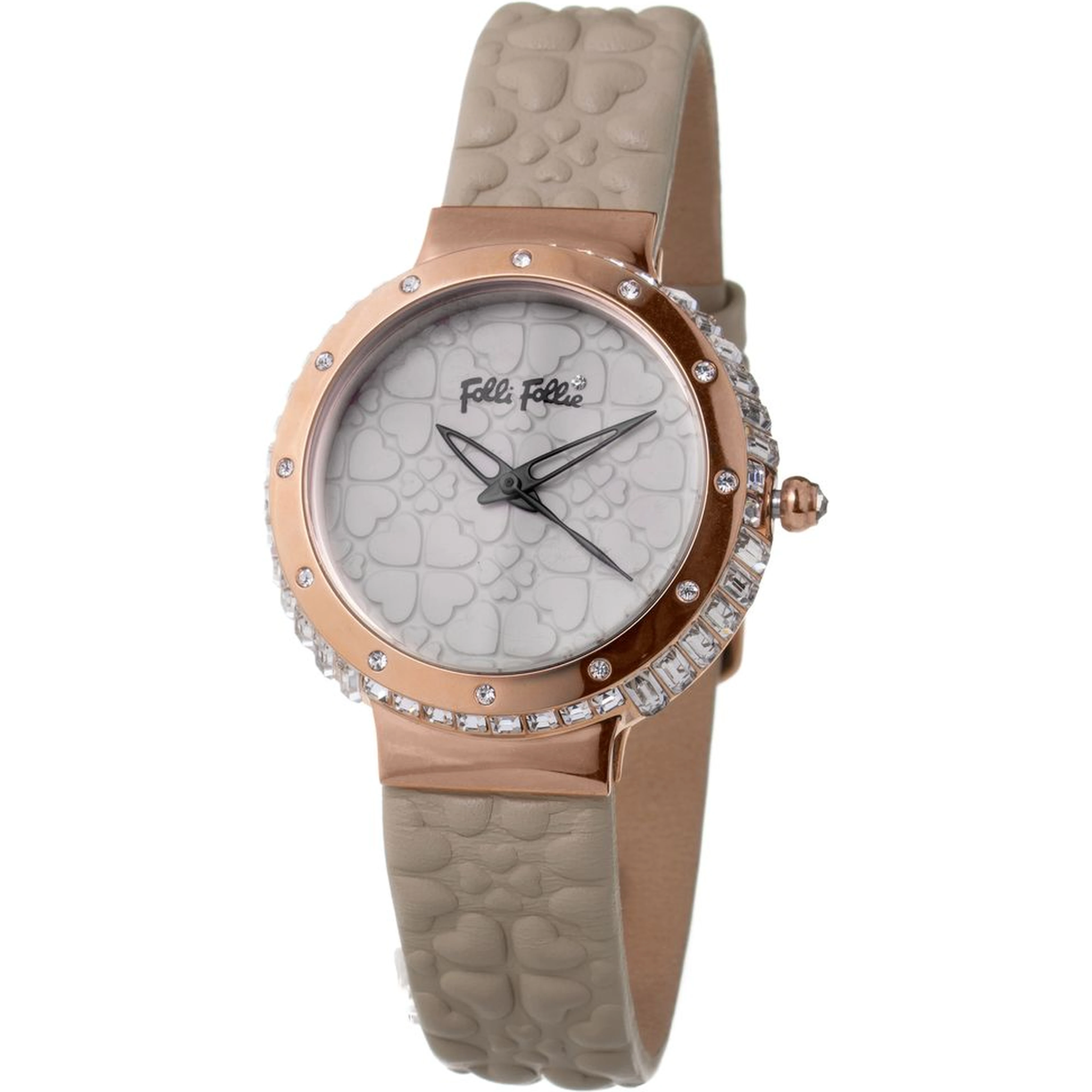 Gray Leather Dress Watch