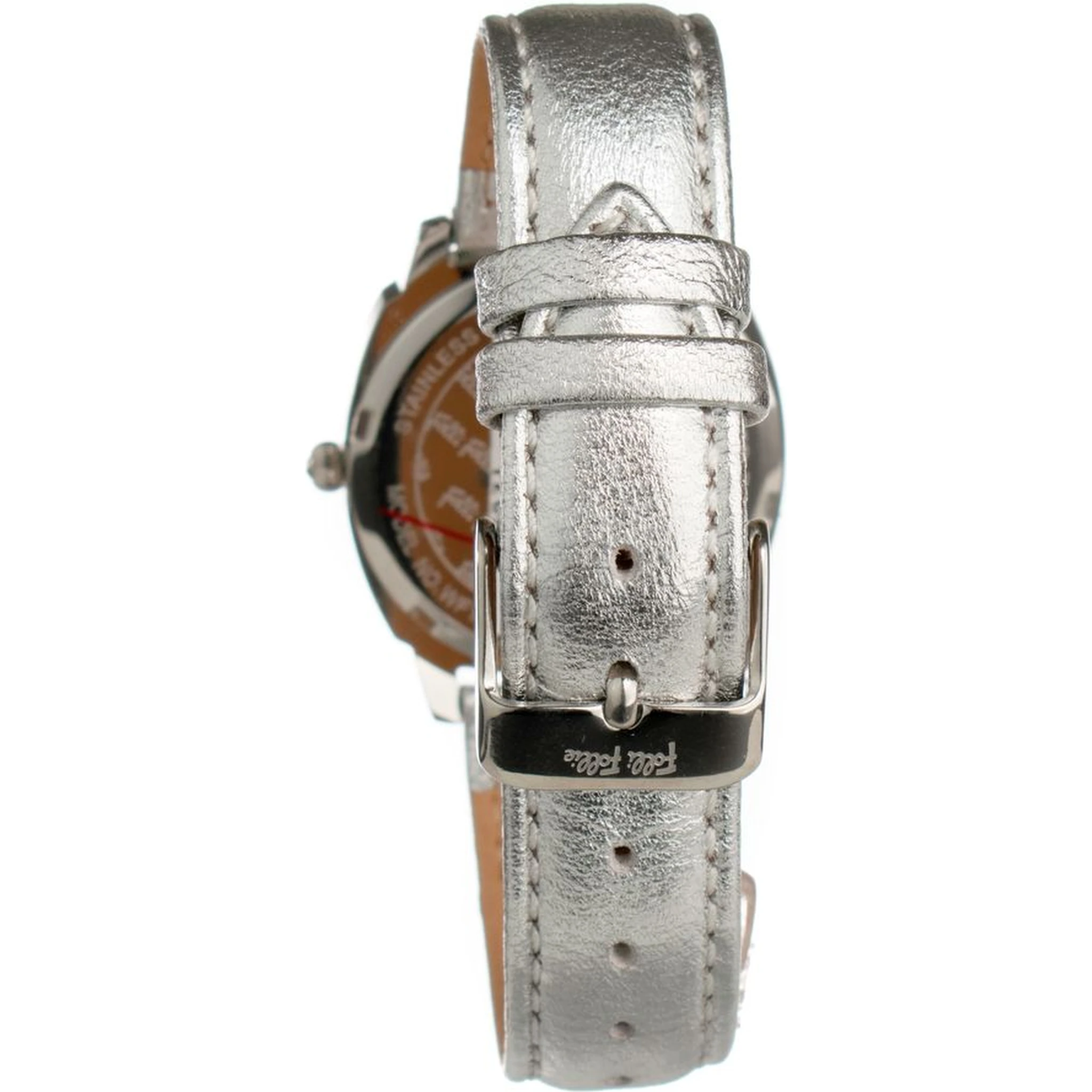 Gray Leather Dress Watch