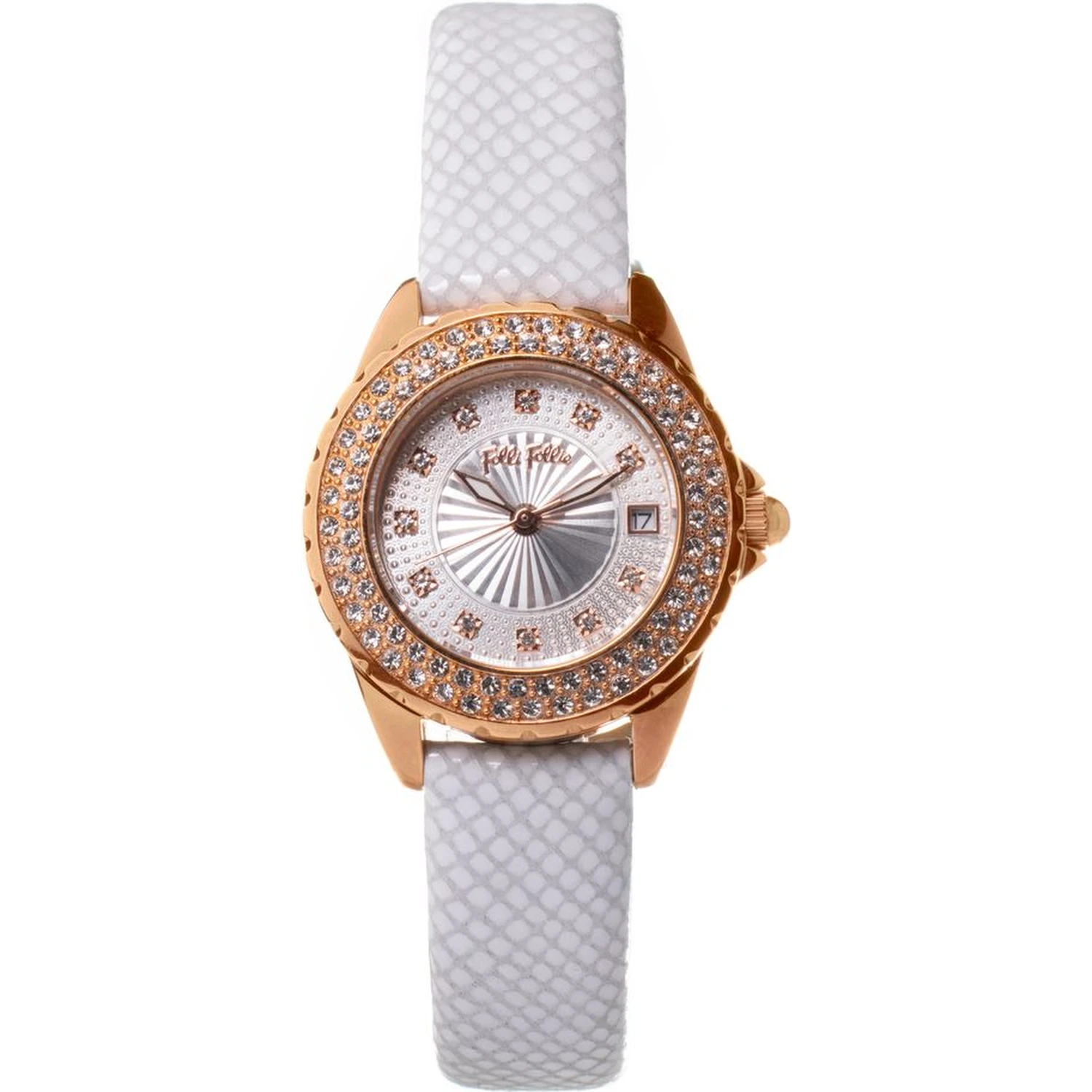 White Leather Dress Watch