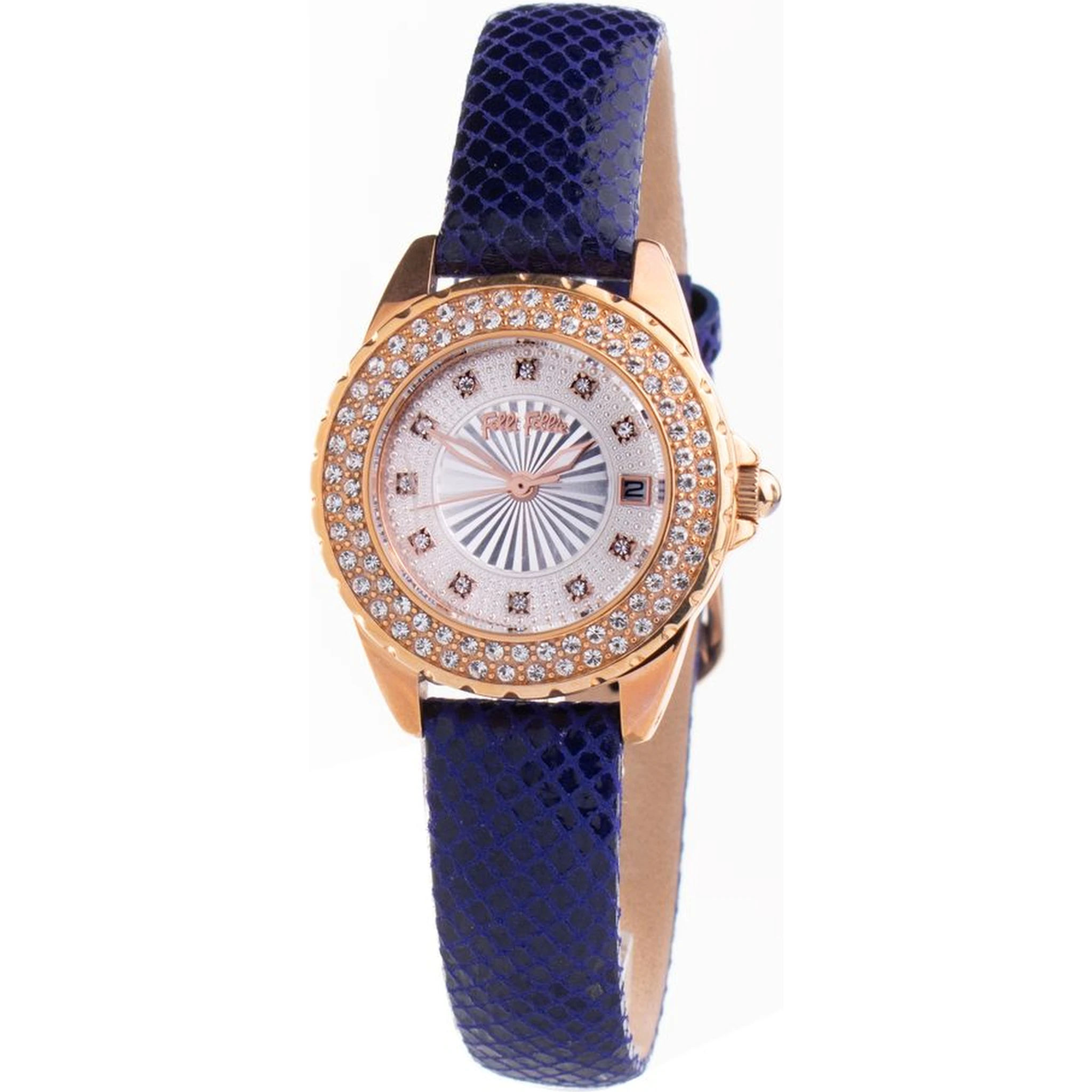 Blue Leather Dress Watch