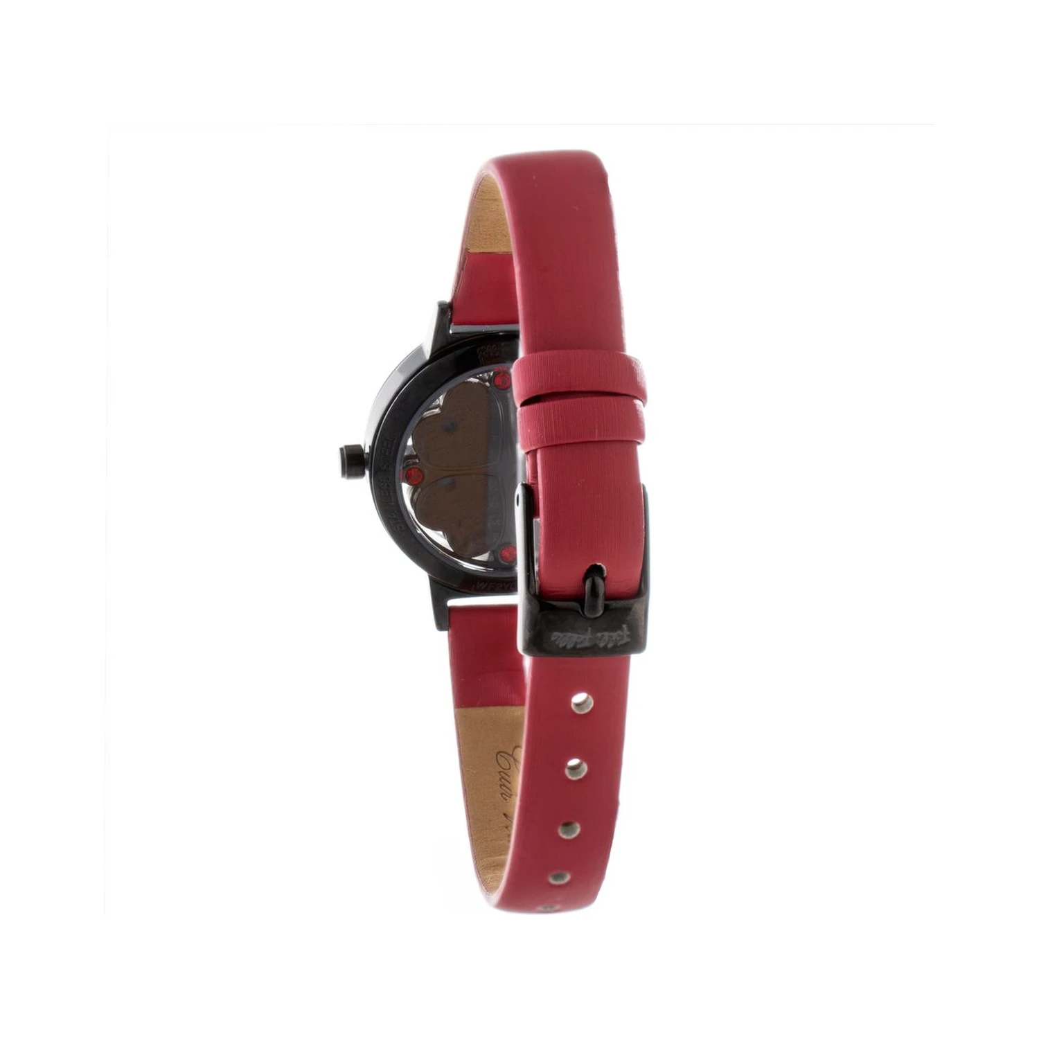 Red Leather Dress Watch