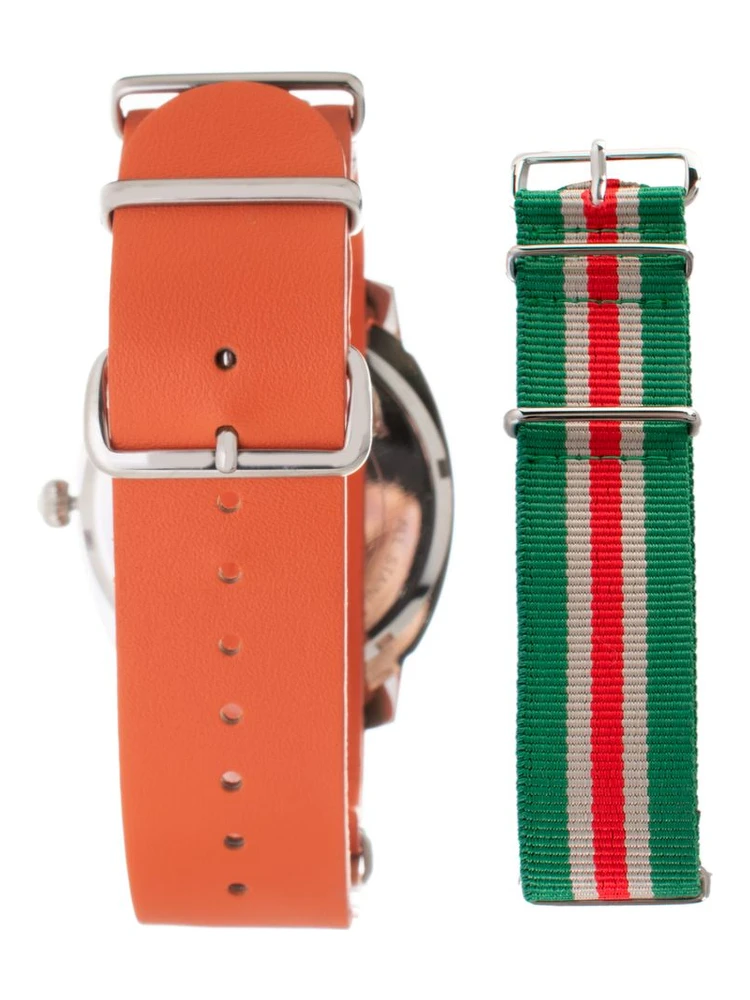 Orange Leather Dress Watch alternative