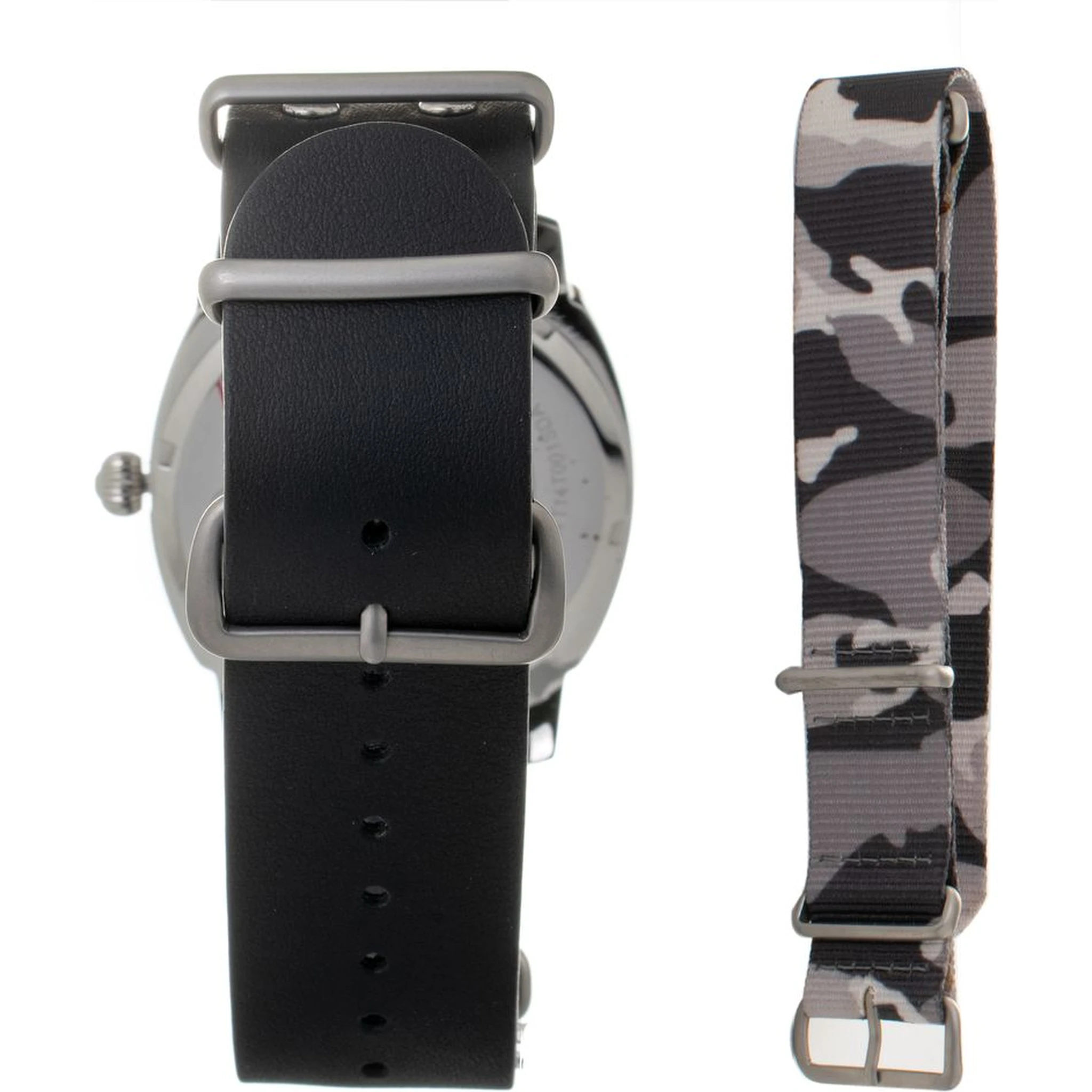 Black Leather Dress Watch