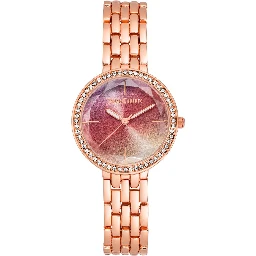Multicolor Metal Dress Watch