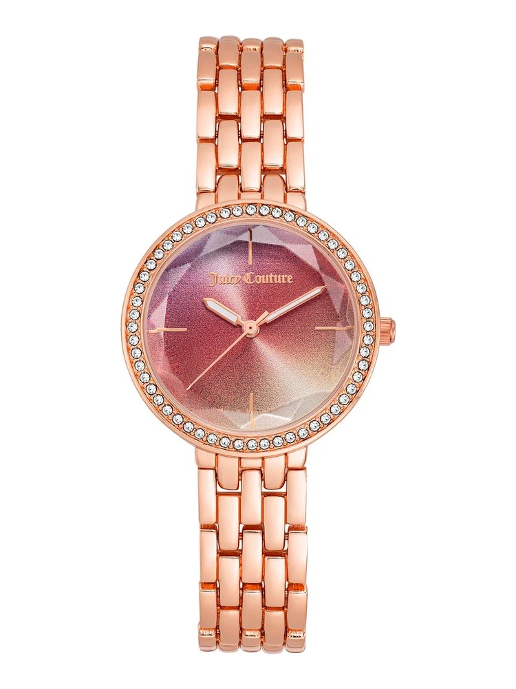 Multicolor Metal Dress Watch