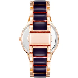 Multicolor Metal Dress Watch